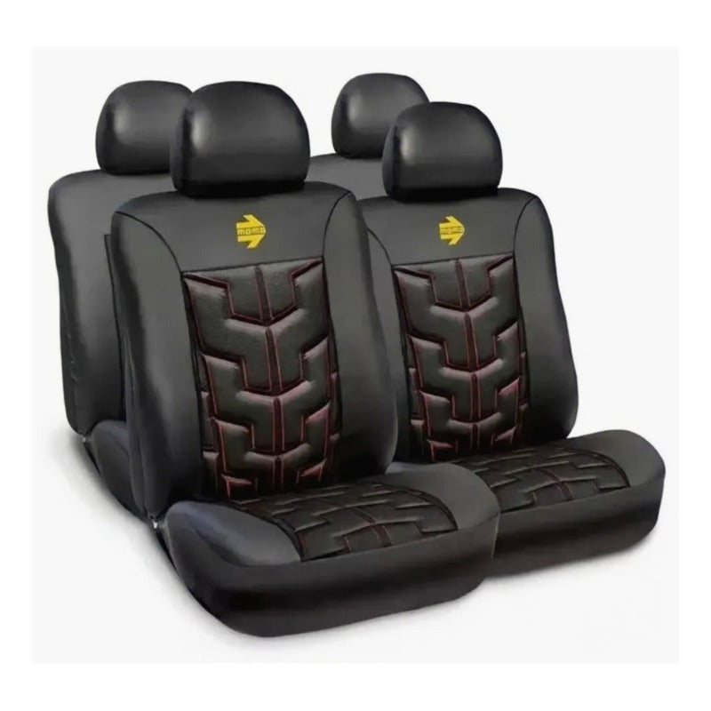 Cubre Asiento Momo Original Eco Cuero Calidad Premium 10 Pcs