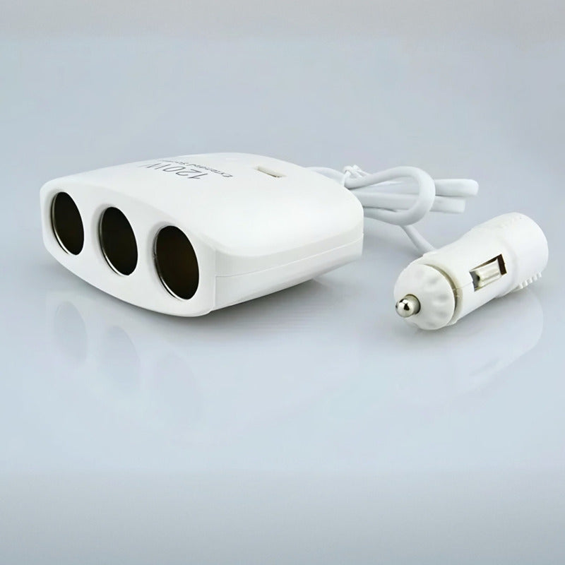 Encendedor Triple Adaptador +2usb 120w 12-24v Splitter Encen