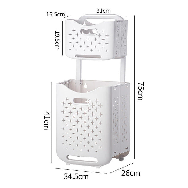 Canasto Ryc Multifunción 2 En 1 Plegable Rectangular