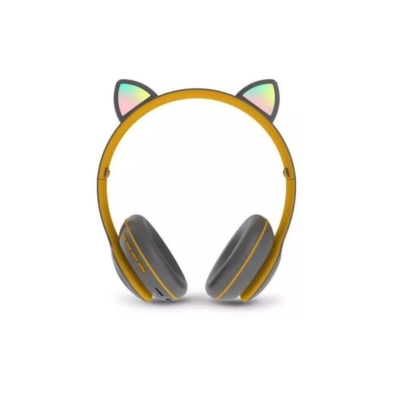 Audífono Bluetooth Con Orejas De Gato Luces Inalámbrico/ryc