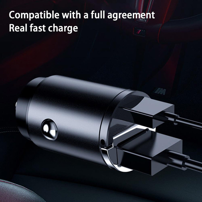 Cargador Auto Invisible Carga Rápida 100w Tipoc Y Usb 12-24v