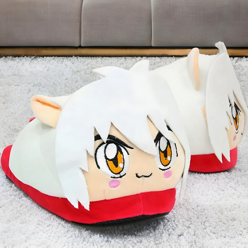 Pantuflas Abiertas De Anime Acolchadas Para Invierno T36-41