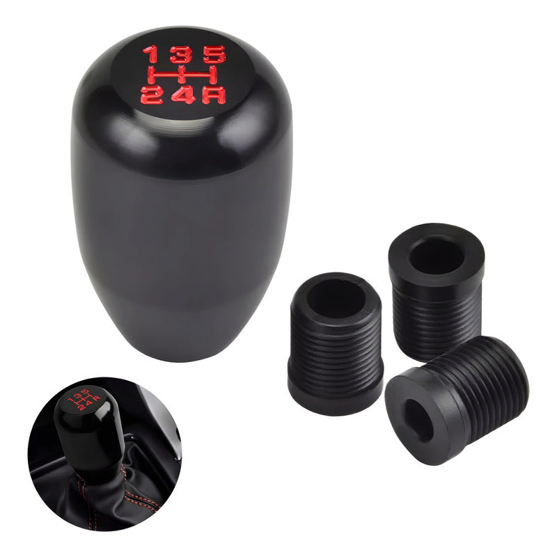 Pomo Manilla Palanca Cambios Metálico 5ta Tuning Universal
