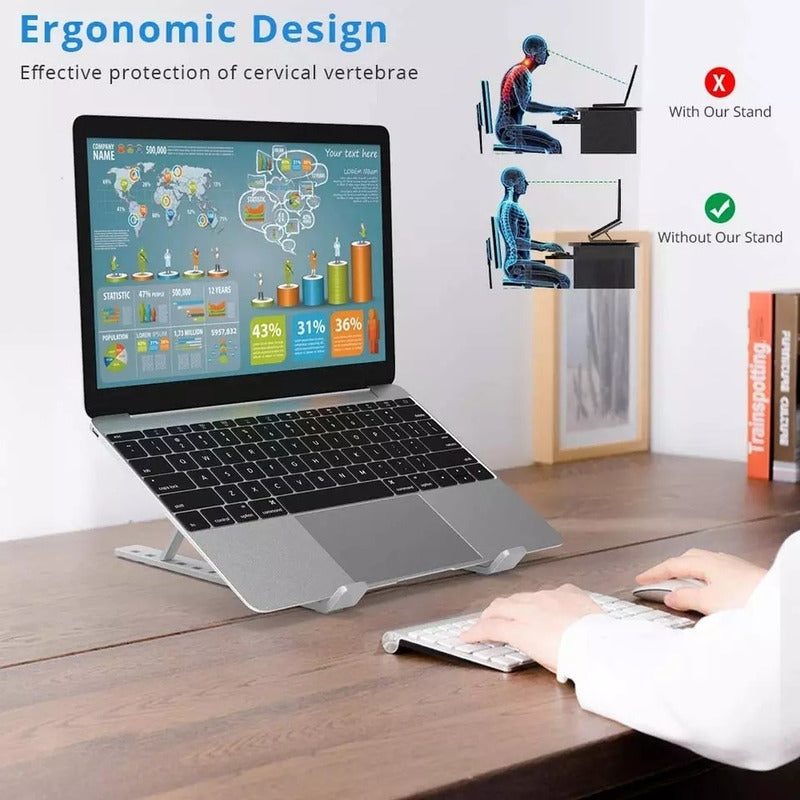 Soporte Elevador Notebook Base Plegable Portátil Macbook/ryc