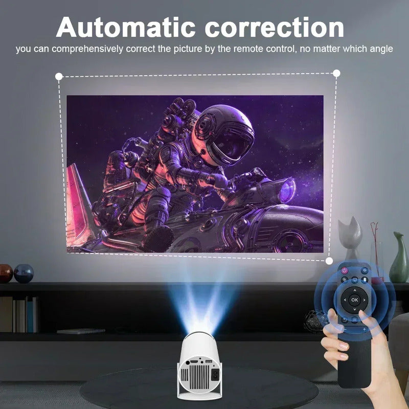 Proyector Portatil Cinema 4k Android Tv 11 Hdmi Usb 180°