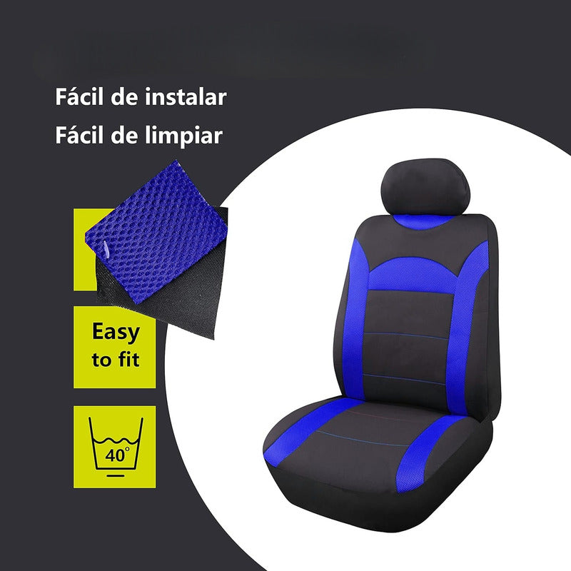 X2 Funda Cubre Asiento Delantero Individual 2pcs Funda Malla