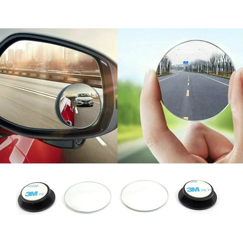 X2 Espejos Laterales Retrovisor Punto Ciego 360 Ajustable 2