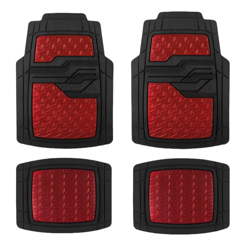 Alfombra Piso De Goma-metalizado Auto Universal 5pcs Tuninng