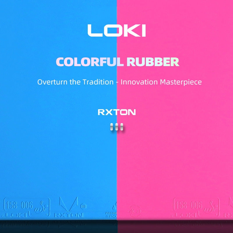 Goma Tenis Mesa Rxton 3 Rosa/azul Loki Series Goma Pingpong