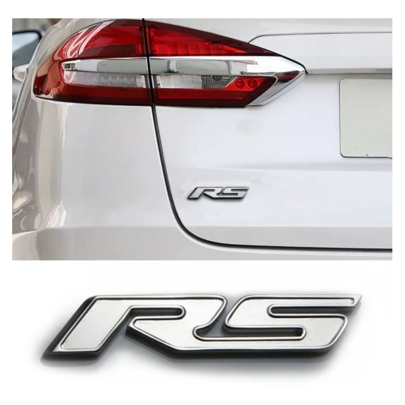 Logo Emblema Rs Adhesivo Auto Tunning Universal/ Ryc