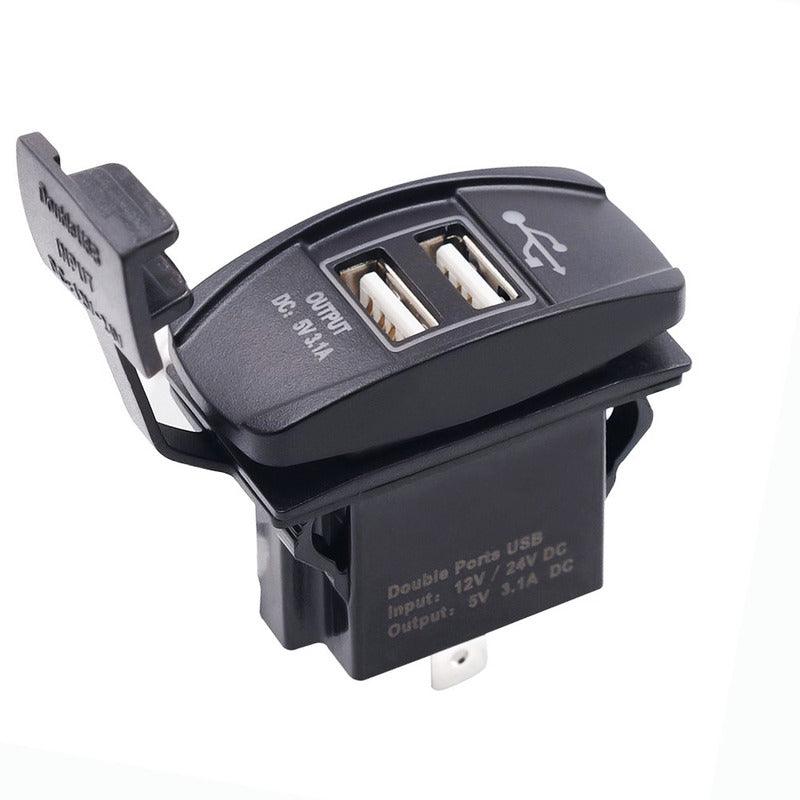 Adaptador Doble Usb Enchufe Encendedor Mod2 Auto 12-24v 3.1a