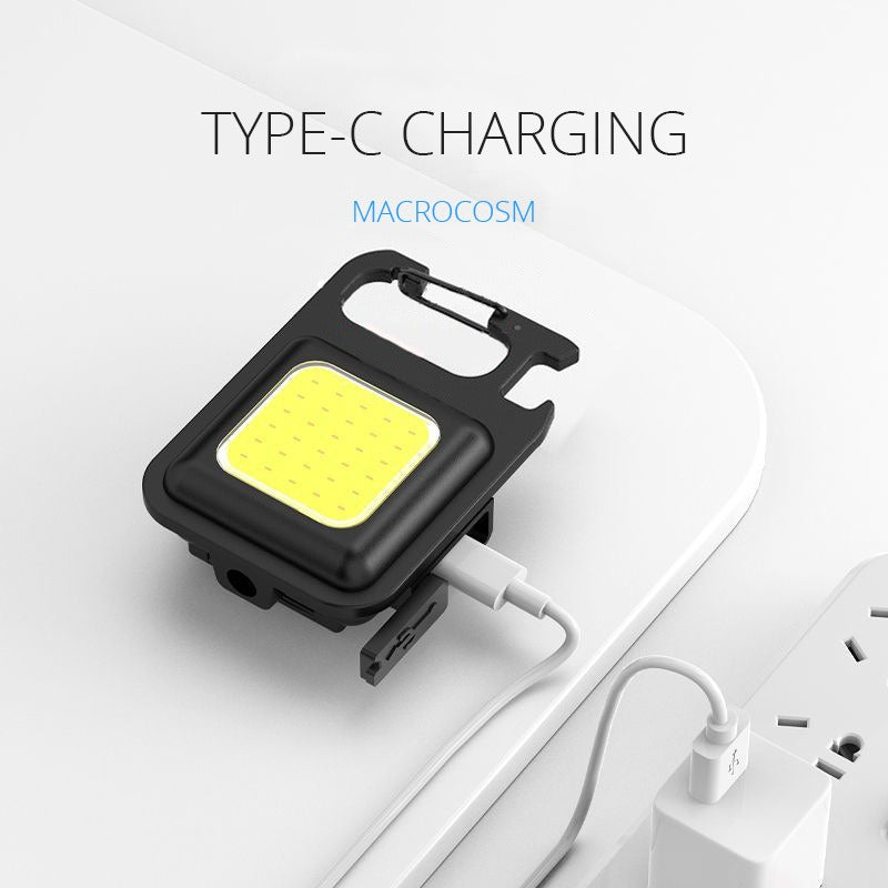 Llavero Mini Lámpara Led Recargable Multifunción Con Imán