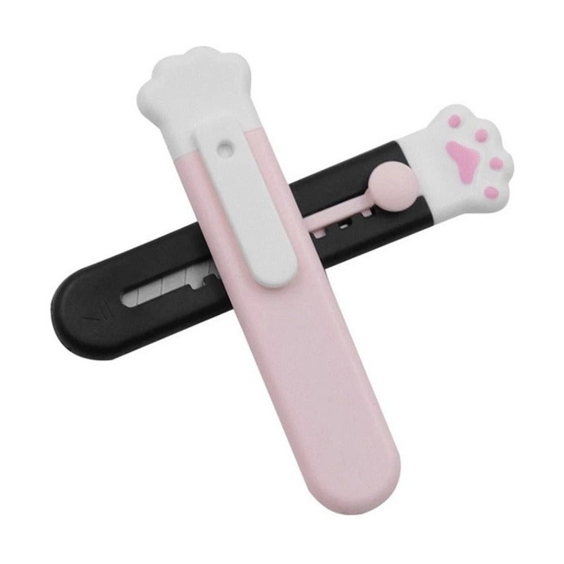 Mini Corta Cartón Cutter Garrita Patita De Gato Portátil Ryc