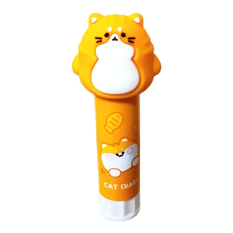 Pegamento En Barra Gato Kawaii Stick Fix Adhesivo Barra Cat