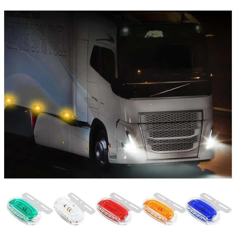 X2 Luz Led Lateral Luz De Trocha Posición Trasera 24v /ryc