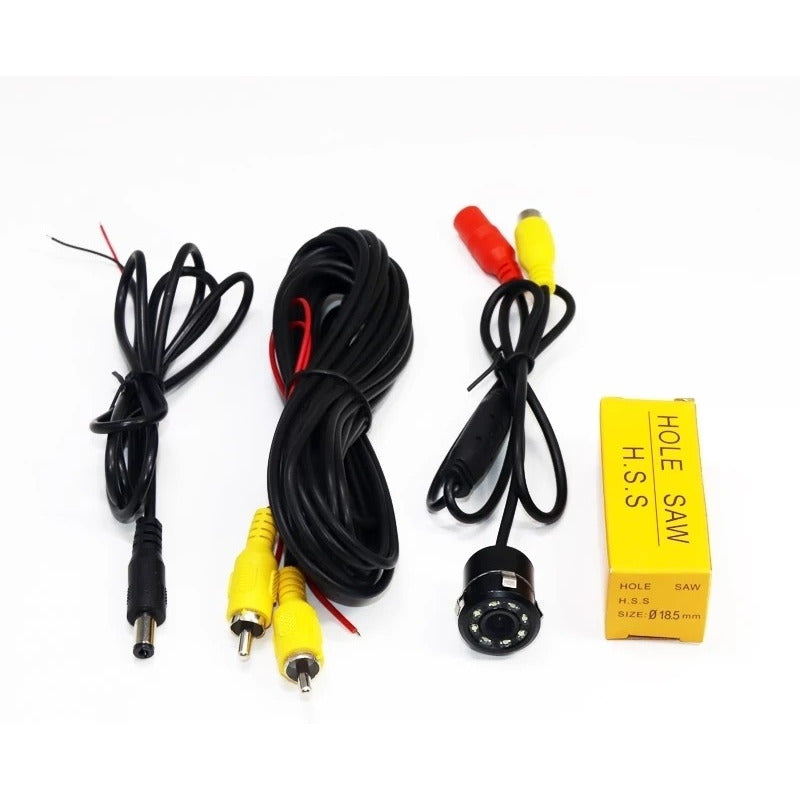 Camara De Reversa Hd Embutida 8 Led Retroceso Vision Nocturn