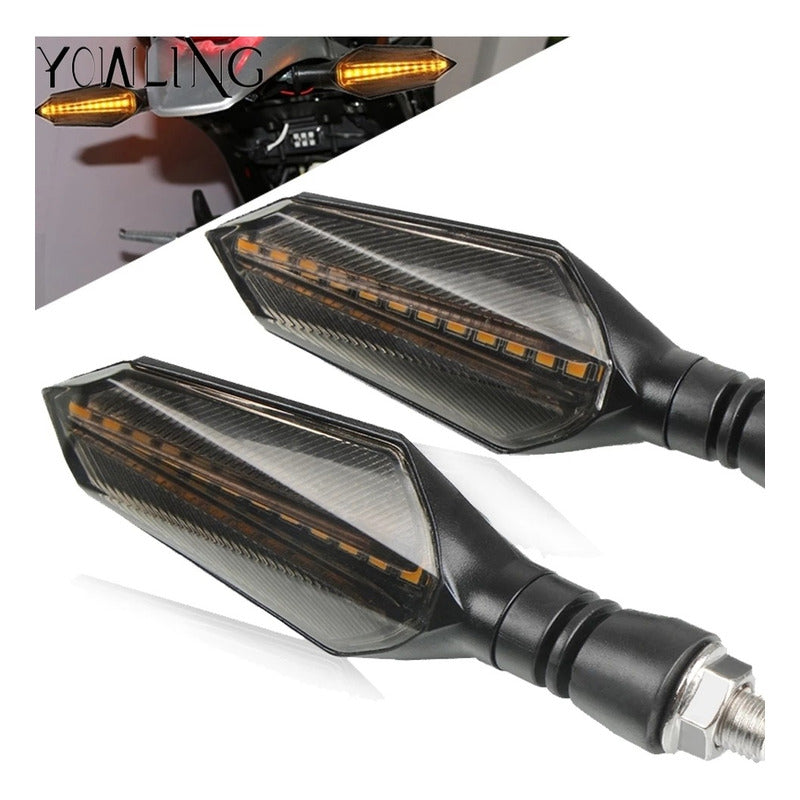 Intermitente De Moto Secuencial Bi Color