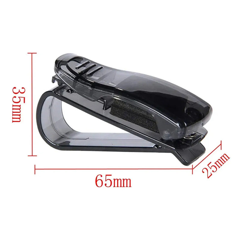 Soporte Para Lentes Pinza Porta Gafas Para Auto Al Tapasol Pinzas Para Lentes Negro