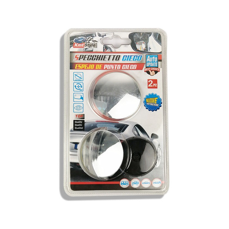 X2 Espejos Laterales Retrovisor Punto Ciego 360 Ajustable 2