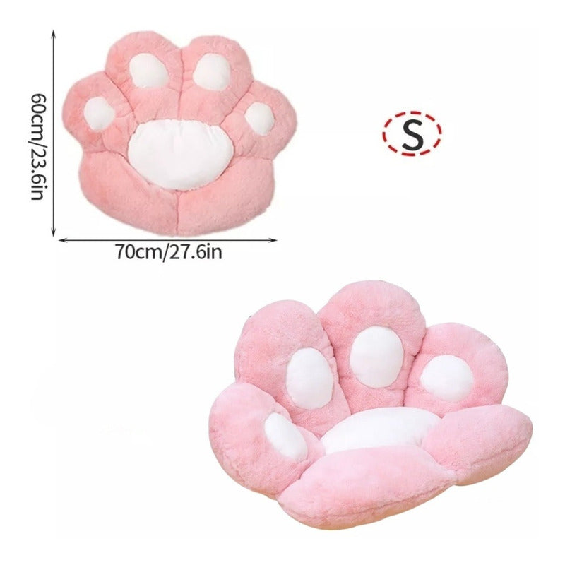 Cojín Para Silla Asiento Peluche Garrita Gato Mueble Mascota