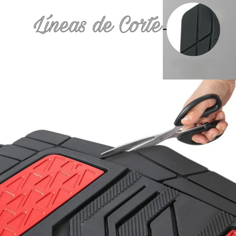 Alfombra Piso De Goma-metalizado Auto Universal 5pcs Tuninng