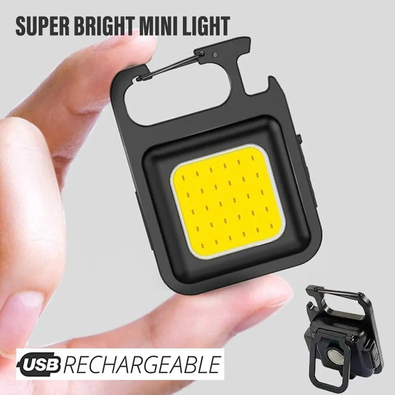 Llavero Mini Lámpara Led Recargable Multifunción Con Imán
