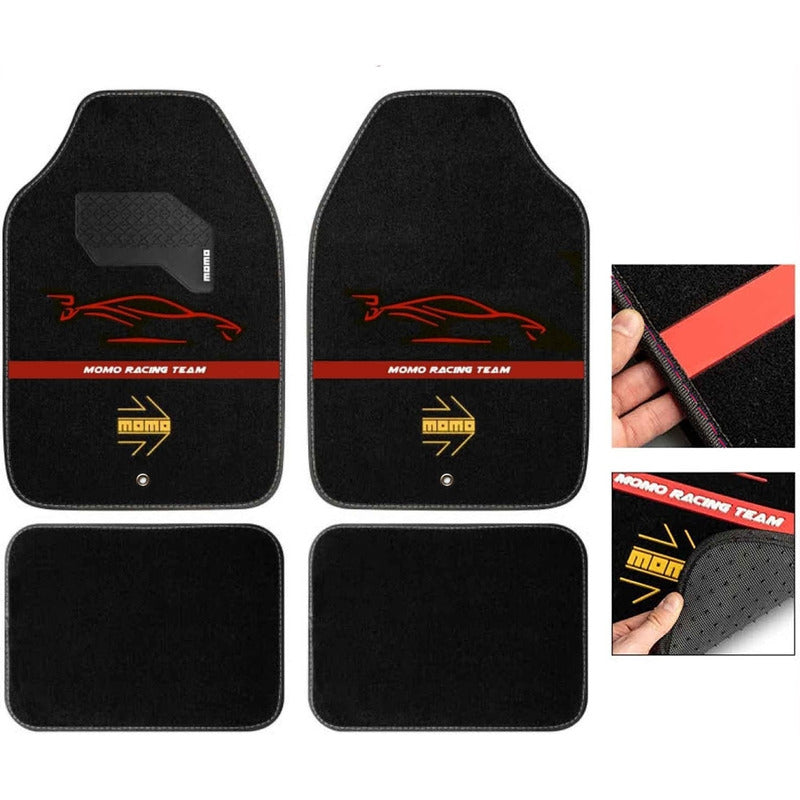 Alfombra Cubre Pisos Momo Italy Original 4 Pcs Lineas