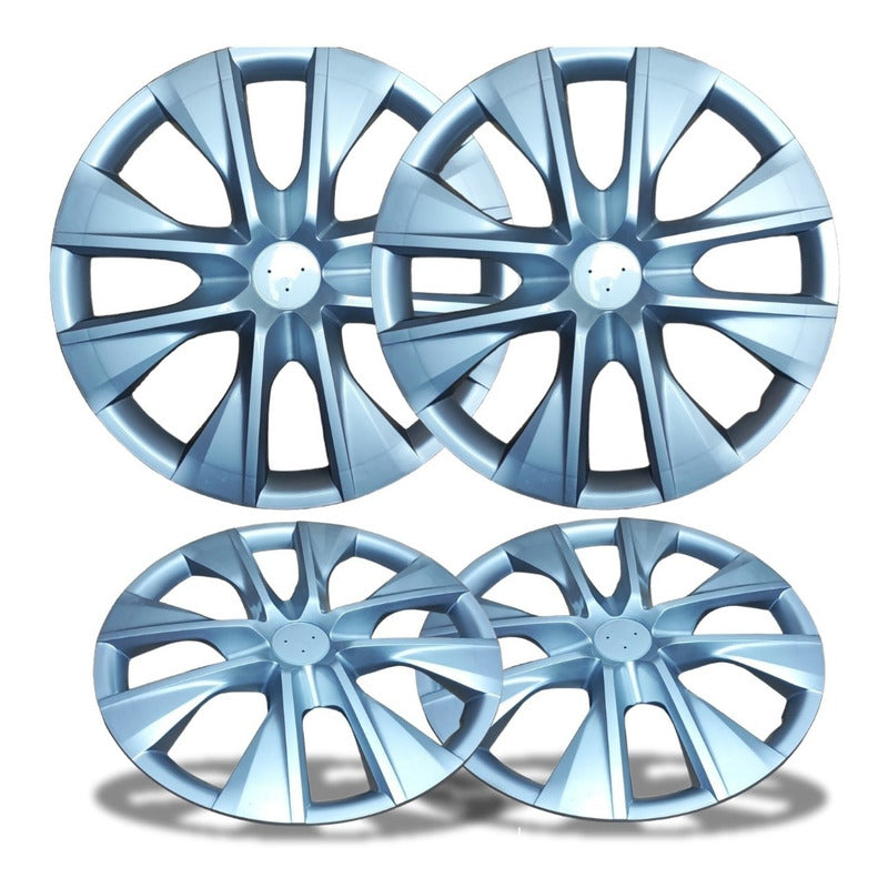Set X4 Tapa Rueda Aro 15 Cromada Designer Tapa 15 Auto /r&c