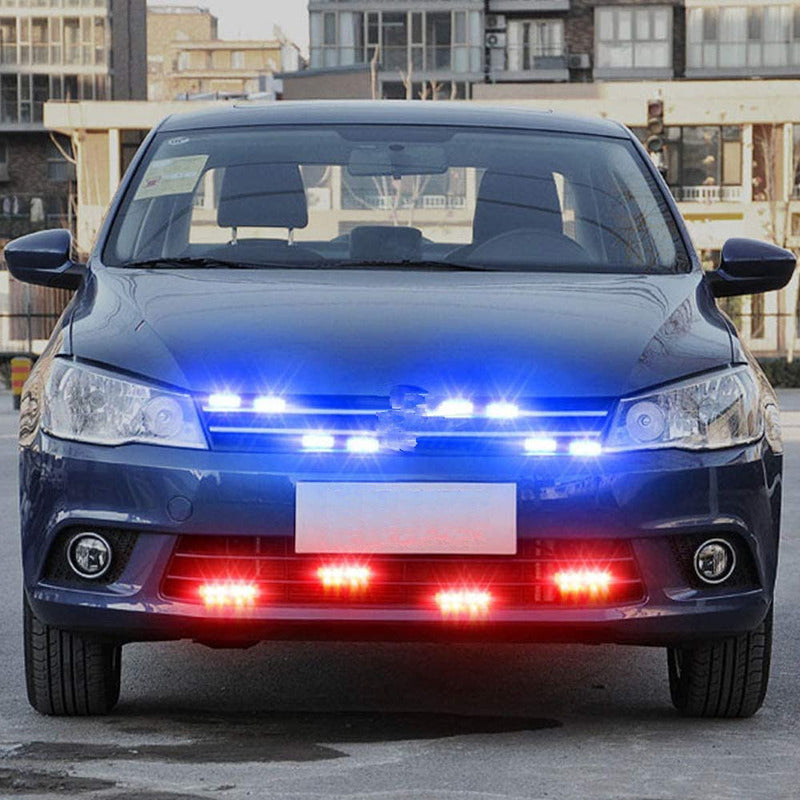 Set Baliza De Parachoque 24led Estrobo Multifunción+ Control