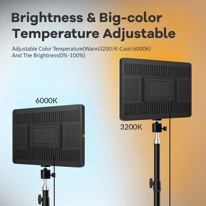 Luz Led Relleno Panel Iluminación 23cm Video Foto + Trípode