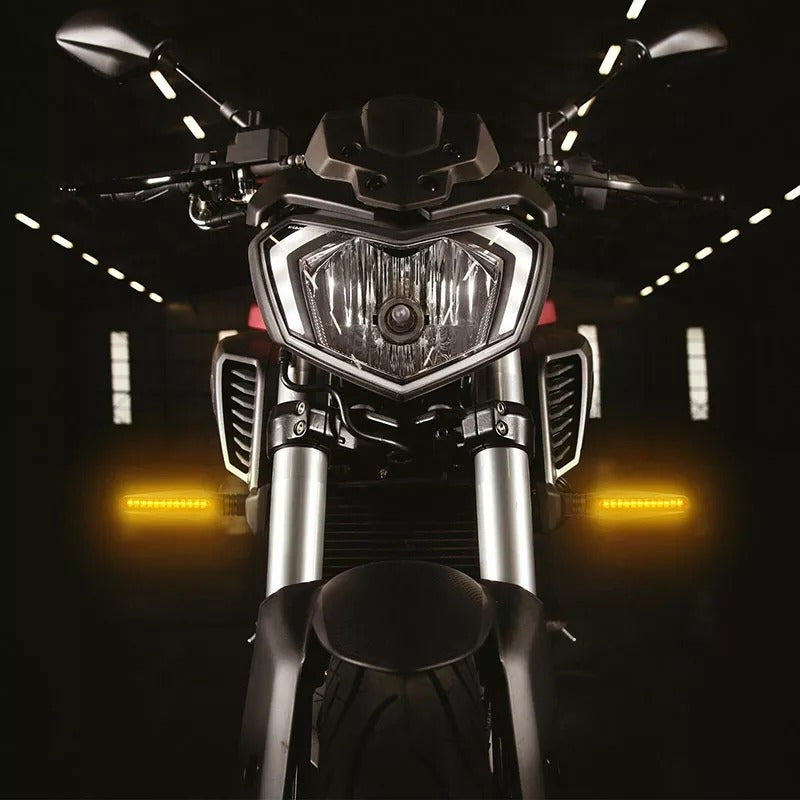 X2 Luces Intermitente De Moto Led De Viraje Ambar Moto /r&c