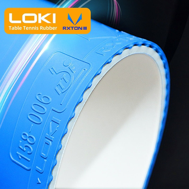 Goma Tenis Mesa Rxton 3 Azul Loki Series Goma Certificada