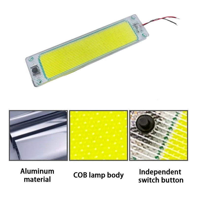 Luz De Techo Interior Led Cob Auto Universal 12-24v 142977