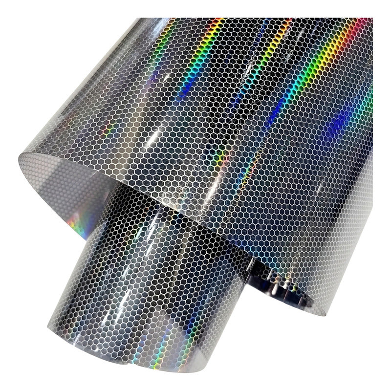 Vinilo Tornasol Para Foco Óptico Vinil Panal 6d Auto Tunning