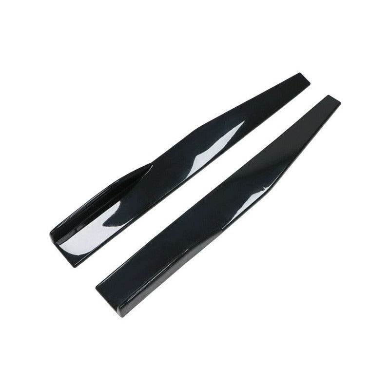 Lip Bumper Lateral Faldón Lateral Negro Brillante Universal
