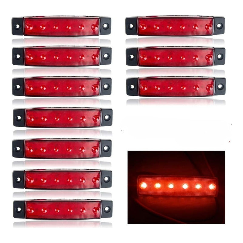 X30 Luz Led De Trocha Lateral Posición Bivoltaje 12-24v 6led