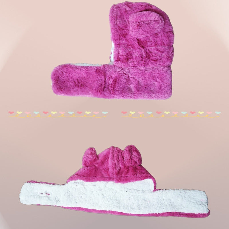 Gorro Con Bufanda Para Bebé Niño/a Diseño Invierno Calientit
