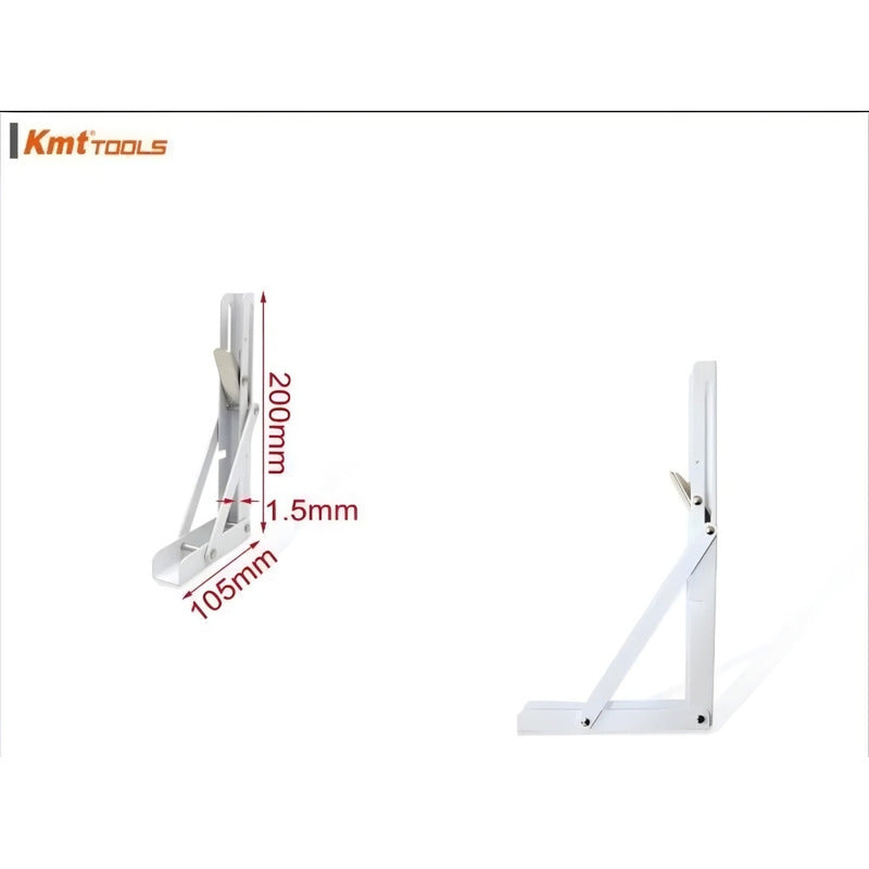 Set2 Escuadras Abatibles Metálicas Repisa 200x105mm Soporte