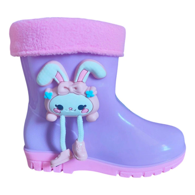 Bota De Agua Niño Niña Impermeable Lluvia Nieve 7584