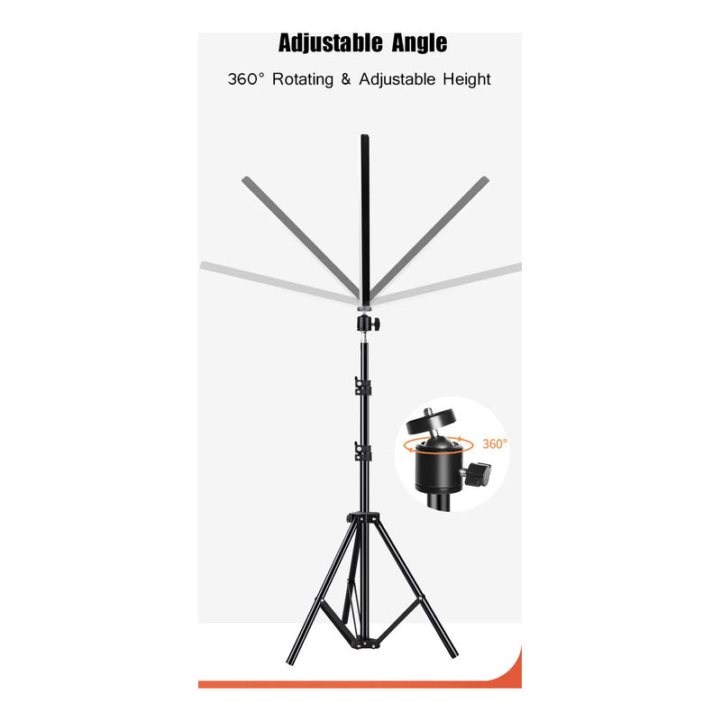 Luz Led Relleno Panel Iluminación 23cm Video Foto + Trípode
