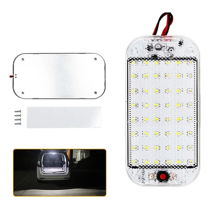 X2 Luz Led De Techo Interior 12-85v Led Cob Botón Universal