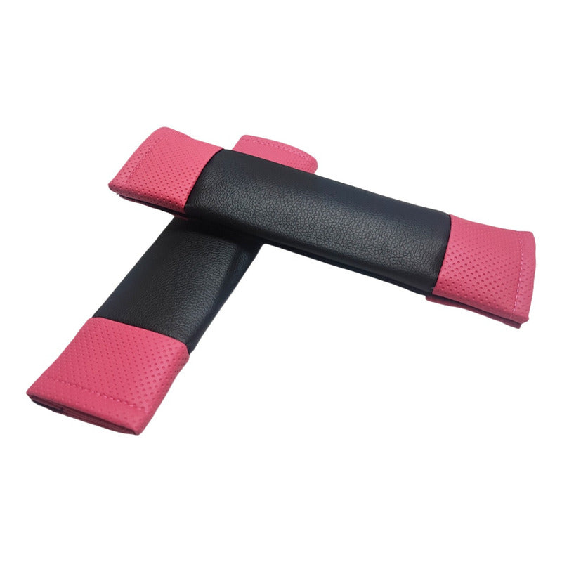 Set 12pcs Cubre Asiento Ecocuero Volante Cinturón Palanca