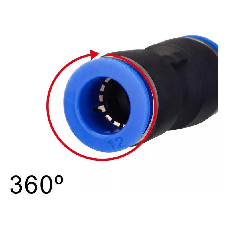 X40 Conector De Manguera Unión Neumáticos Pu Pv Pe Py 6mm