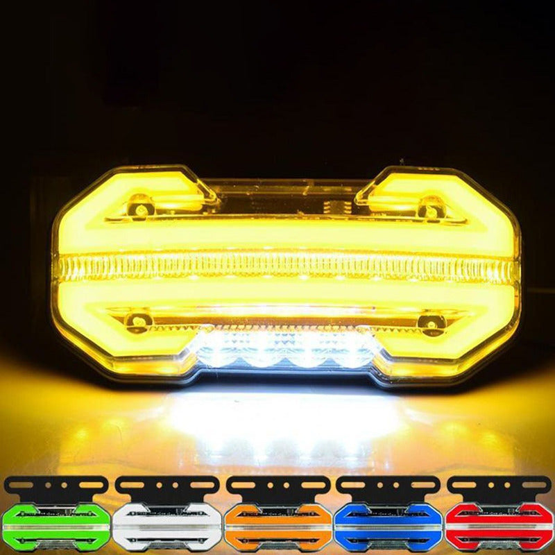 X4 Luz Led De Trocha Bicolor Cn Secuencial 12v/24v Flecha