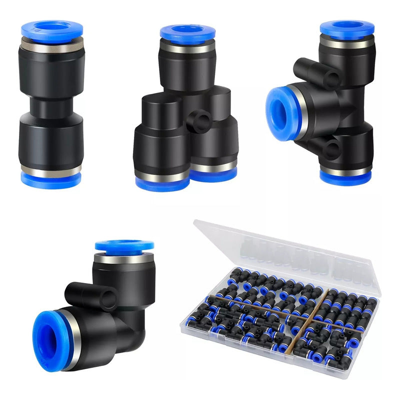 X40 Conector De Manguera Unión Neumáticos Pu Pv Pe Py 6mm