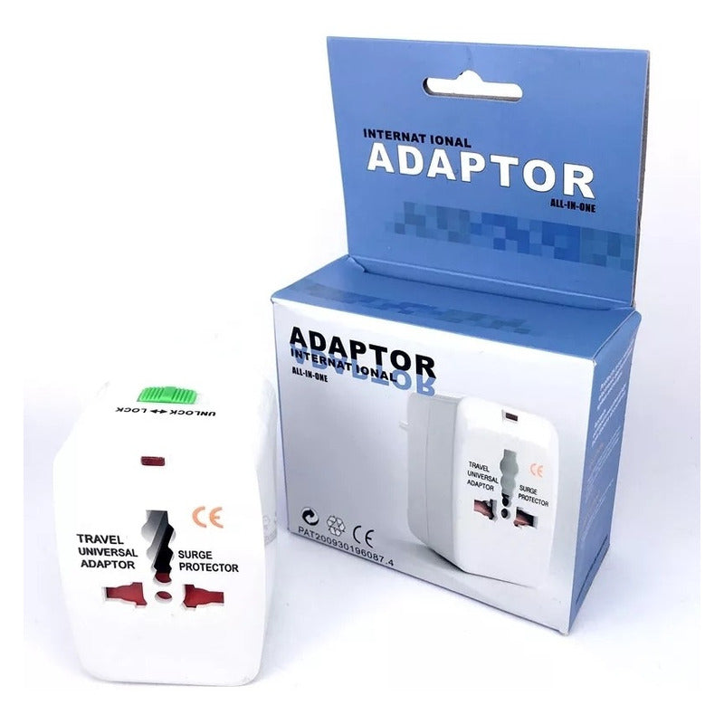 Adaptador De Enchufe Viajero Conector Universal Para Viaje