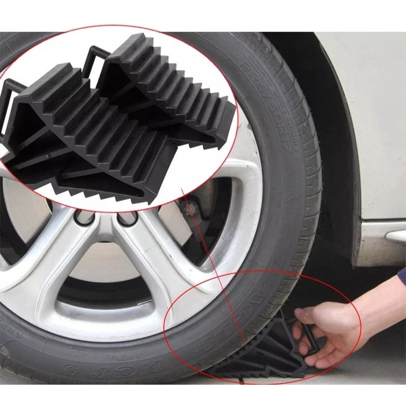 Pack 2 Cuña Para Auto Camionetas Antideslizamiento Abs /r&c