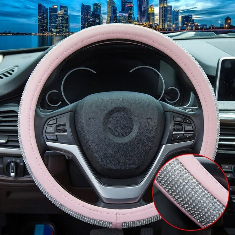 Funda Cubre Volante De Auto Antideslizante Cristal Universal