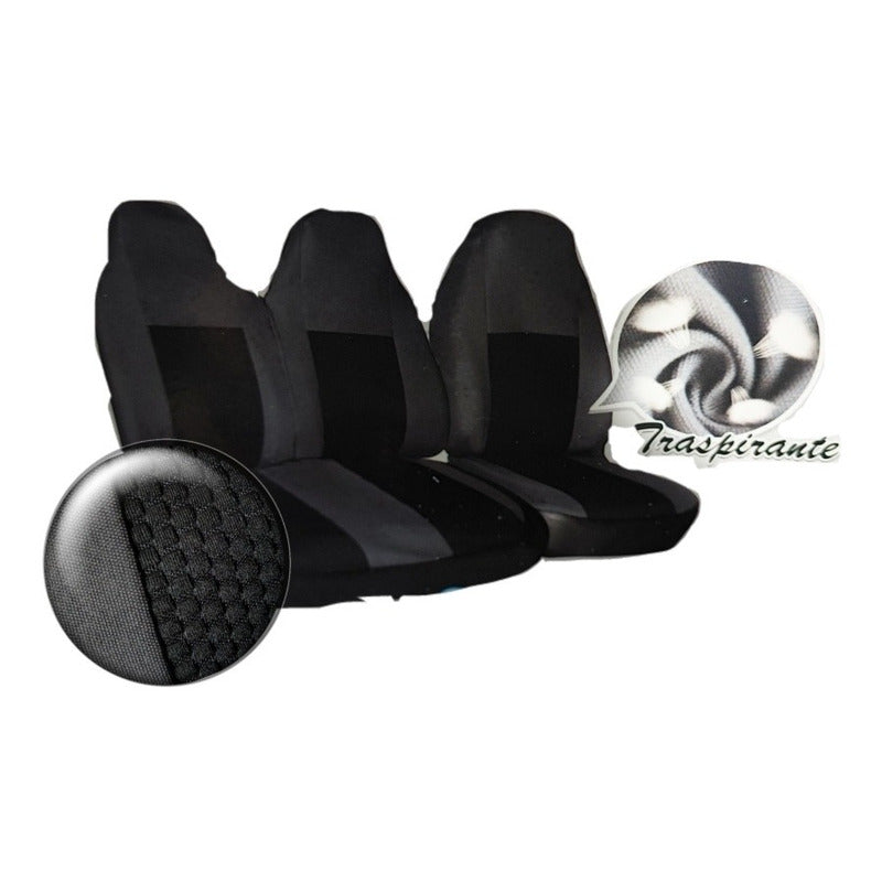 Set Fundas Cubre Asiento Para Furgón 3 Asientos Tela /ryc