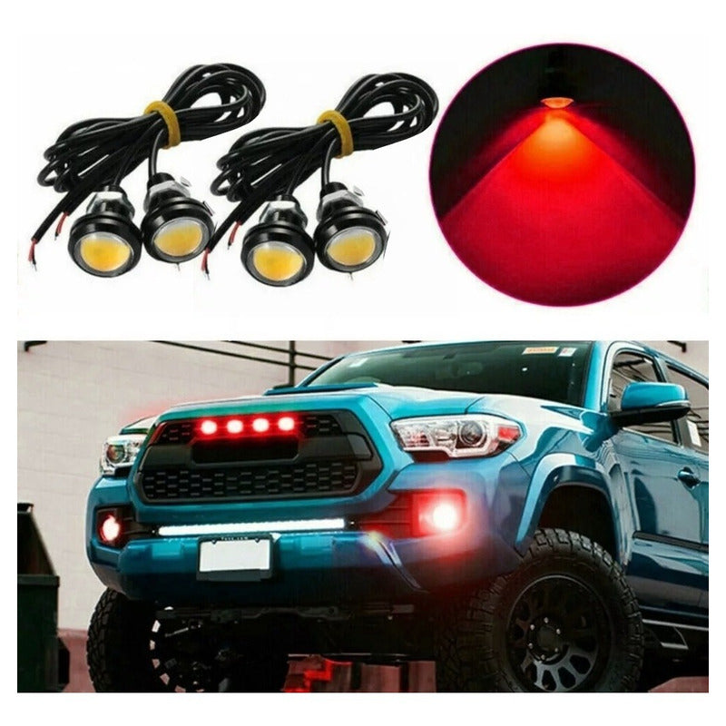 X4 Ojo De Águila Luces Led 23mm 9w Auto Tuning Universal Ryc